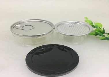 100ml Pet Easy Open Packaging Herb Food Can Round Jar ISO9001 SGS FDA QS