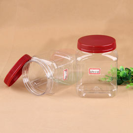 Eco - Friendly 20oz Square Pet Jar For Nuts Packaging 660ml  ISO 9001