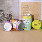 Easy Open End Lid 150mm Paper Tube Box For Tea Custom Logo Printing