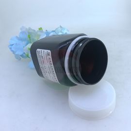 Cosmetics 8oz Matte Black Pet Plastic Jars With Screw Lids