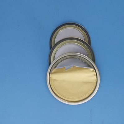 High Temperature Sterilization Cans Peel Off Lid Food Cans Easy Open Lid Gold Color EOE