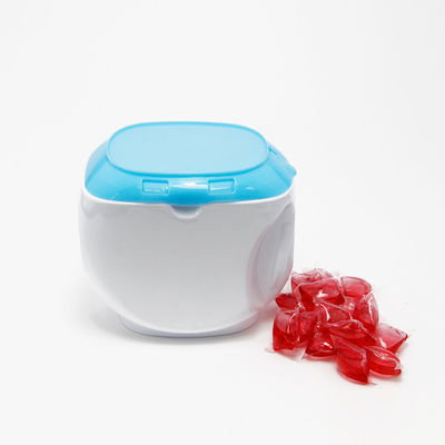 Square PET Plastic Washing Beads Packaging Storage Jar With PP Cap