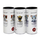 Eco-friendly Lovely Cartoon Designed Cardboard Paper Cans Packaging for Pet Supplies Pet Products