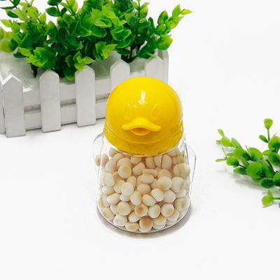 Kids Favor Penguin Cookie Clear Plastic Packing Jar Lovely Animal Shape 350ml