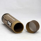 Cylindrical Brown Kraft Cardboard Paper Cans Packaging for Cosmetics / Underwea / Unbrella