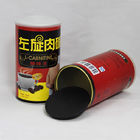 Alumunium Easy Open End Paper Composite Cans with Black PP Plug and PE Cap