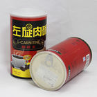 Alumunium Easy Open End Paper Composite Cans with Black PP Plug and PE Cap