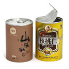 Food Grade Cylinder Paper Composite Cans for Nuts / Milk Powder / Coffee Bean