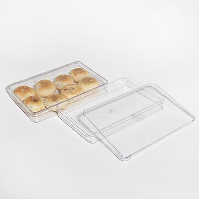 Custom PS PET Material Transparent Plastic Biscuit Container Box FDA