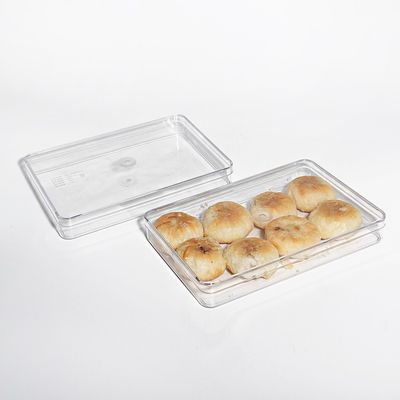 Custom PS PET Material Transparent Plastic Biscuit Container Box FDA