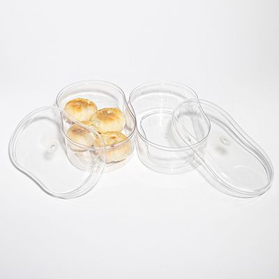 Custom Food Grade Transparent Gift Box U Shape PET Cupcake Packaging Boxes