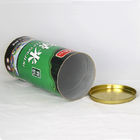 Movable Tin Lid Silver Stamping Kraft Paper Tube Packaging For Wine Packaging / Gift packaging
