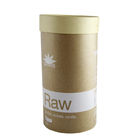 Recycled Brown Cardboard Paper Tube Packaging for Gift , T-shirt and Tea