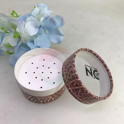 Custom Makeup Shaker Cardboard Container Personal Care Loose Powder Paper Tube