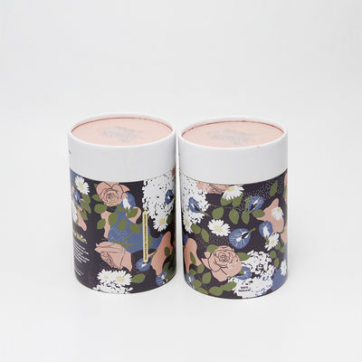 Cylindrical Paper Kraft Tube Packaging Cardboard Cans for Tea / Dried Food