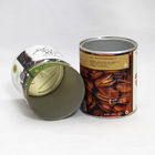 SGS-FDA Certified Cylinder Paper Composite Cans with Easy Open Lid for Dried Fruits and Nuts