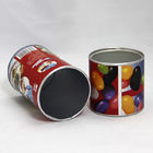 Lovely Red Paper Composite Cans with Aluminium Foil for Candy Packaging