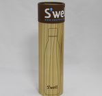 Pantone Brown Round Whole Paper Tube Packaging For Wine Packaging