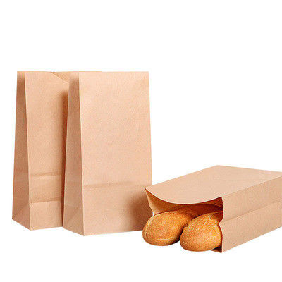 Recycled Kraft Paper Take Away Packaging Restaurant Bags Food Delivery