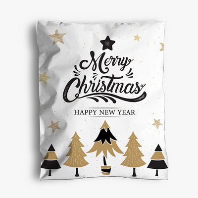 Double Tape Christmas Poly Courier Shipping Mailing Packaging Bags With Logo