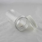 800ml Clear Plastic Cylinder Tubes , Gray PP Plastic Screw Lid