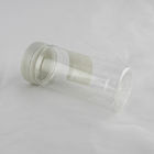 300ml Clear Plastic Cylinder Tubes , White PP Plastic Screw Lid