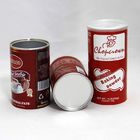 Paper Tube Candy Packaging , Embossing Printing round canister
