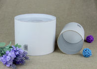 Customised Movable Plastic Lid CMYK Printing Kraft Paper Tube Packaging , Tableware Paper Cans
