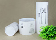 Creative White Cardboard Paper Composite Cans with different sizes for Knife and Fork