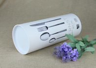 Creative White Cardboard Paper Composite Cans with different sizes for Knife and Fork