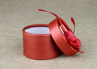 Custom Labeling Red Wedding Ribbon Mini Carboard Paper Cans Packaging