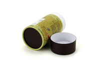 Biodegradable Cylinder Paper Cans Packaging Custom Printing For Tea / Gift