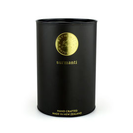 Customized Movable Cover Paper Canister For Candle / Salt Packaging