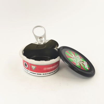 Wholesale Food Grade PET 100ml Weed Can  Jar 3.5g 7g 14g With Child Safe Lid