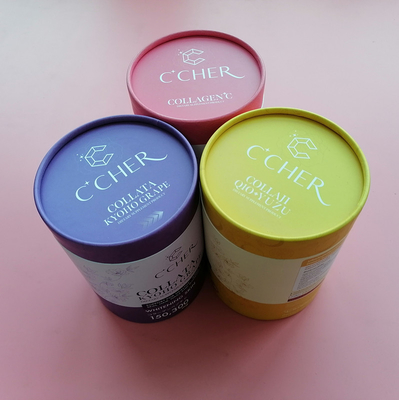 Factory Embossing Carbon Paper Composite Cans Inner PET Screw Jar Protein Powder Packaging