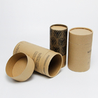 Custom Printed Cylinder Kraft Paper Tube Recyclable Tea Packaging Containers