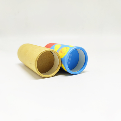 Push Up Brown Kraft Lip Balm Paper Tube Deodorant Stick Packaging Cylider