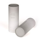 OEM White Cosmetic Cardboard Tube Packaging with Silk Screen Printing