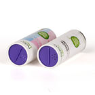 Silver Foil Printing Green Paper Tube Packaging for Cosmetic Powder