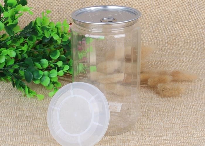 Food Grade High Sealed PET Jar Clear Plastic Cylinder For drinks