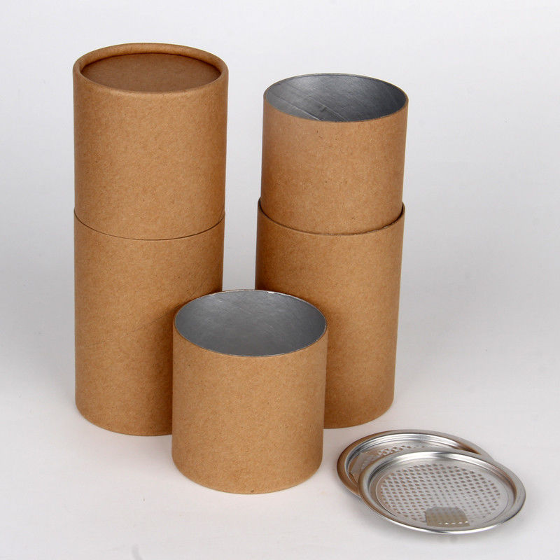 Dries Empty Food Cans For Snack , Custom Paper Tube Cans Cosmetic