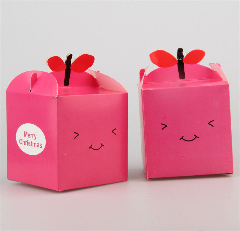 Cake Gift Food Packaging Boxes Recycled Food Cupcake Folding Box With