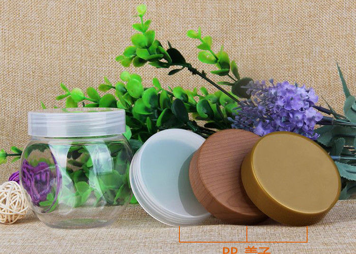 225ml Round Storage Bottle PP Lids Small Plastic Jars For Candy / Chocolate / Nuts