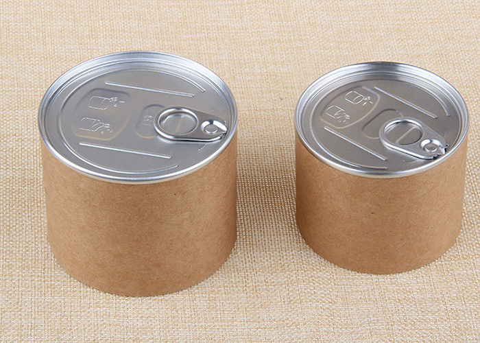 Kraft Paper Easy Open Paper Composite Cans OEM LOGO Paper Tube Packaging