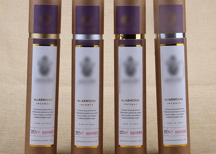 Eco - Friendly Luxury Paper Tube Packaging With Embossing Logo / Gold Foil