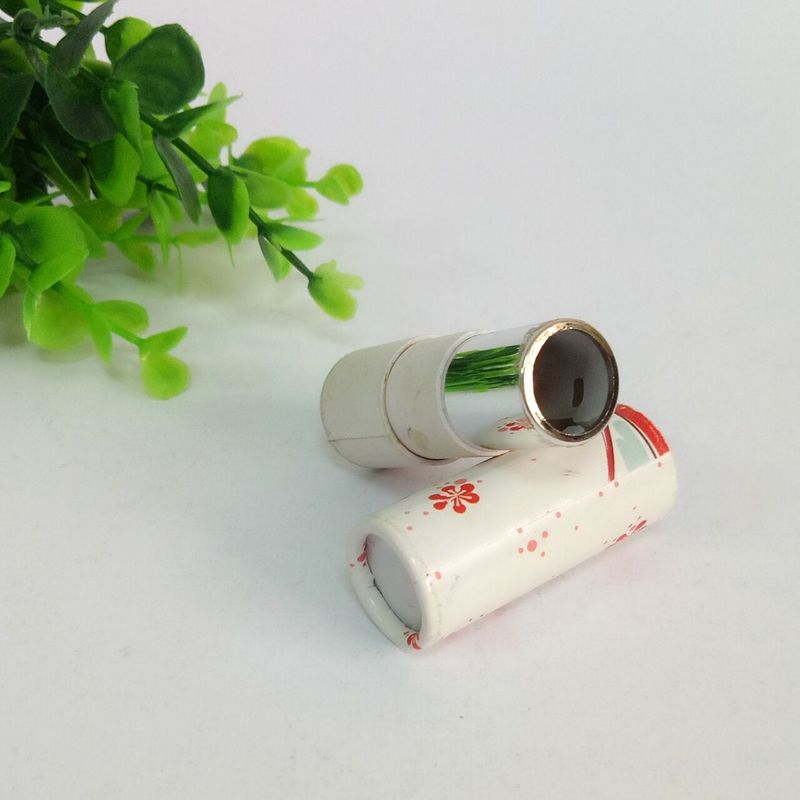 Lisptic Paper Composite Tube , Push Up Lip Balm Paper Tube Packaging
