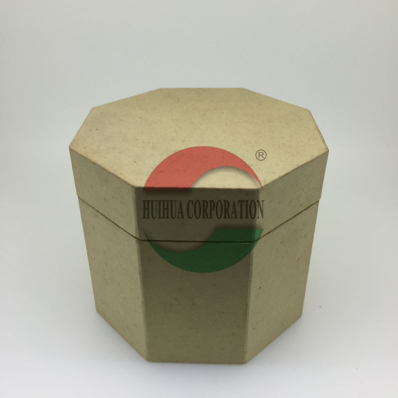 Customized Cardboard Hexagonal Paper Cans Packaging , Gift Kraft Paper Tube