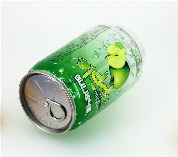 340ml Transparent PET Beverage Cans For Soda / Juice With Aluminum Easy Open Lid