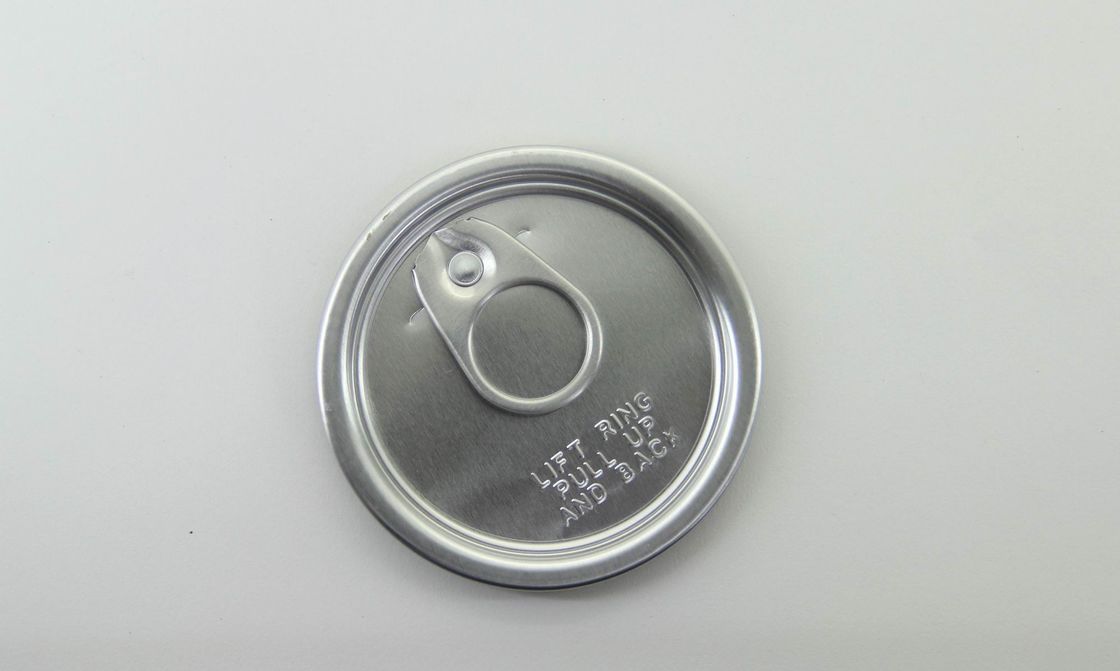 Aluminum Easy Open PET can Lids With Silk Printing , 0.21 - 0.23 mm Thickness