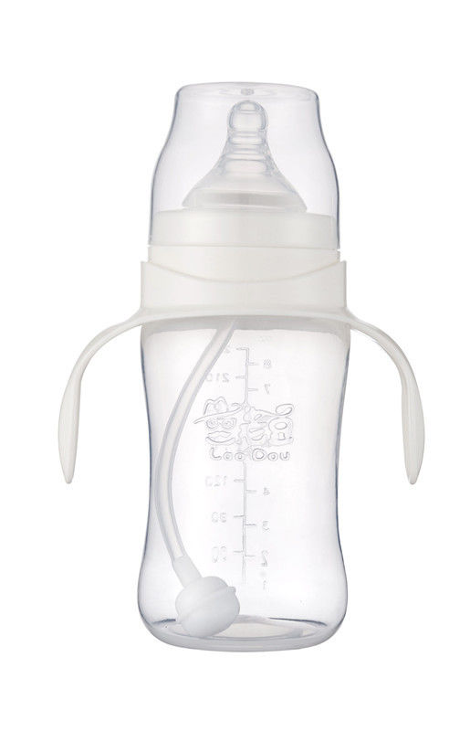 Transparent Silicone Nipple PP products infant feeding bottles Screen Printing